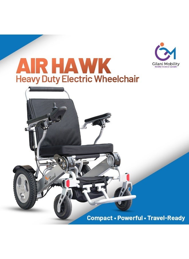 Gilani Mobility AIR HAWK Heavy Duty Electric Wheelchair - Image 1